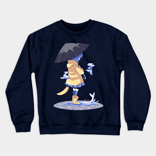 Rainy Day Crewneck Sweatshirt by GhastlyRune